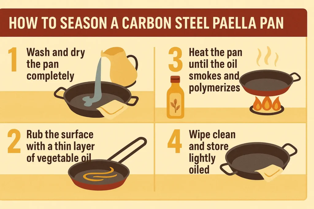 How to Season a Carbon Steel Paella Pan How to Season a Carbon Steel Paella Pan