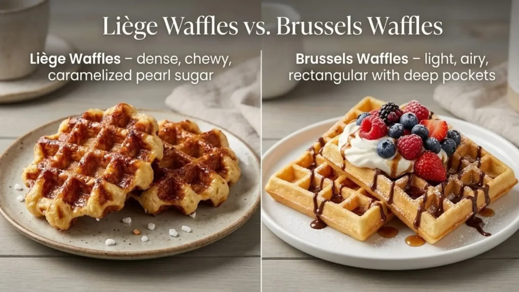 Liege Waffles vs Brussels Waffles