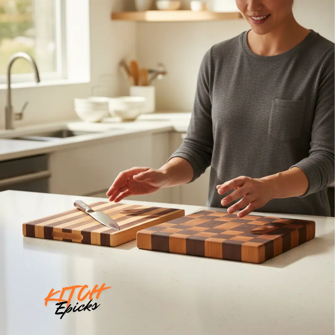 Choosing between end grain vs edge grain cutting board