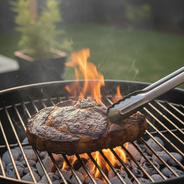Finishing Sous Vide Ribeye on the Grill- Step 3 Searing Technique for Maximum Crust Finishing Sous Vide Ribeye on the Grill- Step 3 Searing Technique for Maximum Crust