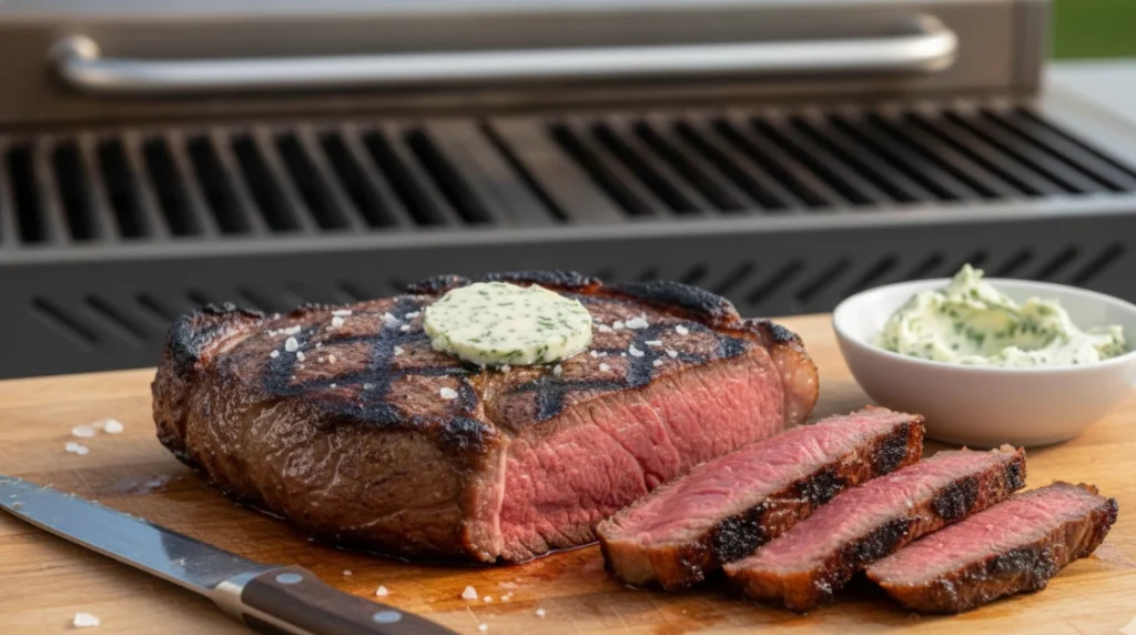 Finishing Sous Vide Ribeye on the Grill - Step 7 Finishing Touches (1) Finishing Sous Vide Ribeye on the Grill - Step 7 Finishing Touches