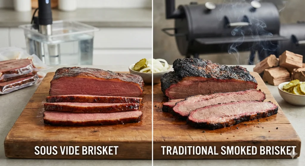 Sous Vide Brisket vs Traditional Smoked Brisket
