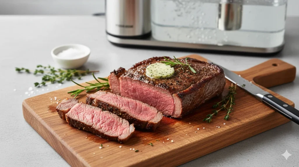 delicious Sous Vide Ribeye Steak