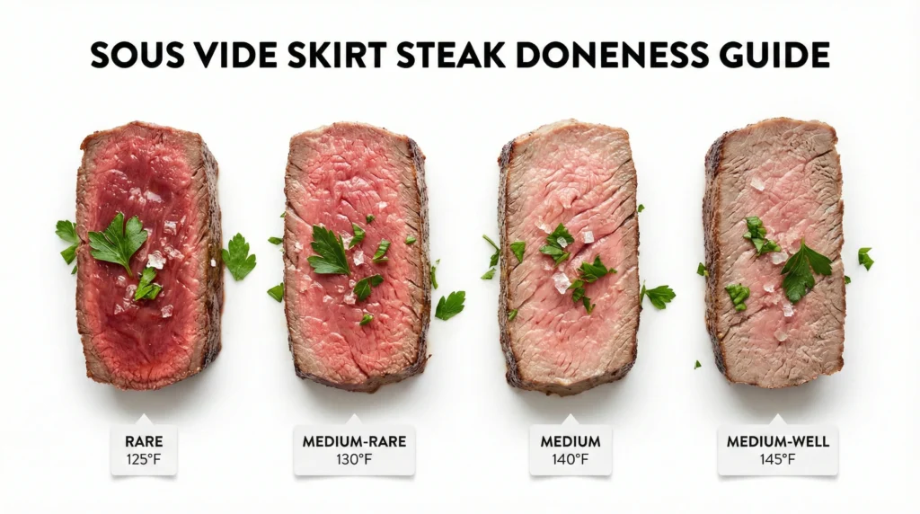 sous-vide-skirt-steak-doneness-levels-125-145-degrees-fahrenheit