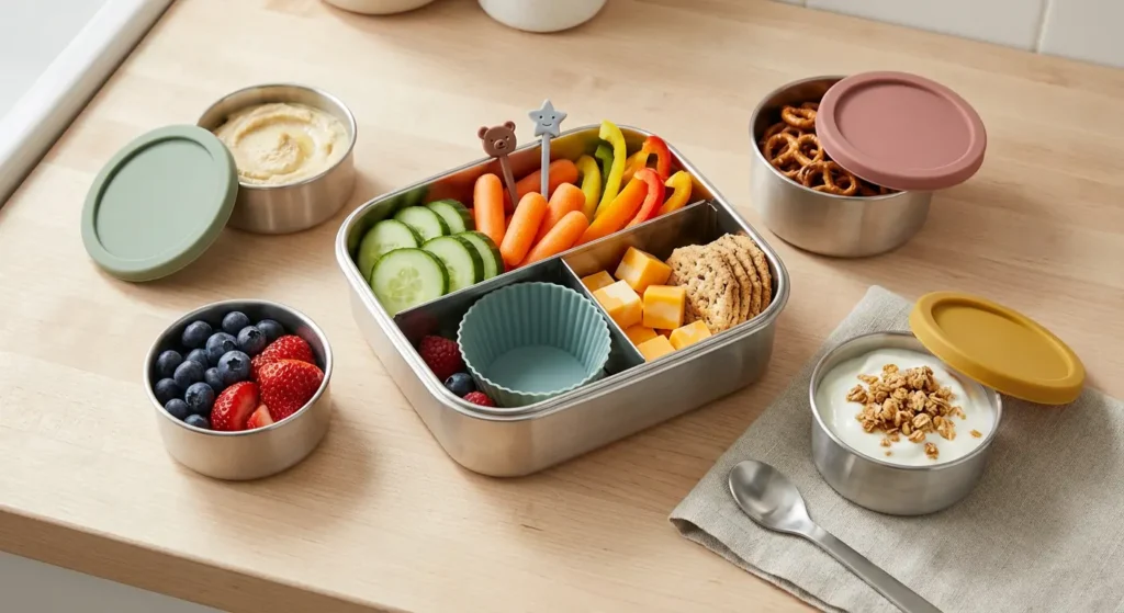 stainless steel lunch box containers snack add-ons