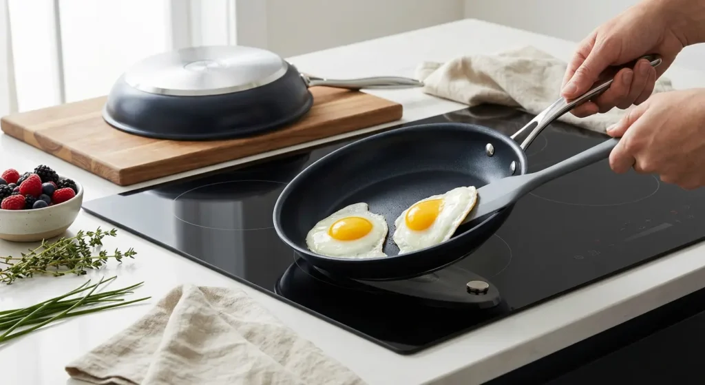 Aluminum and Nonstick With Induction Bases