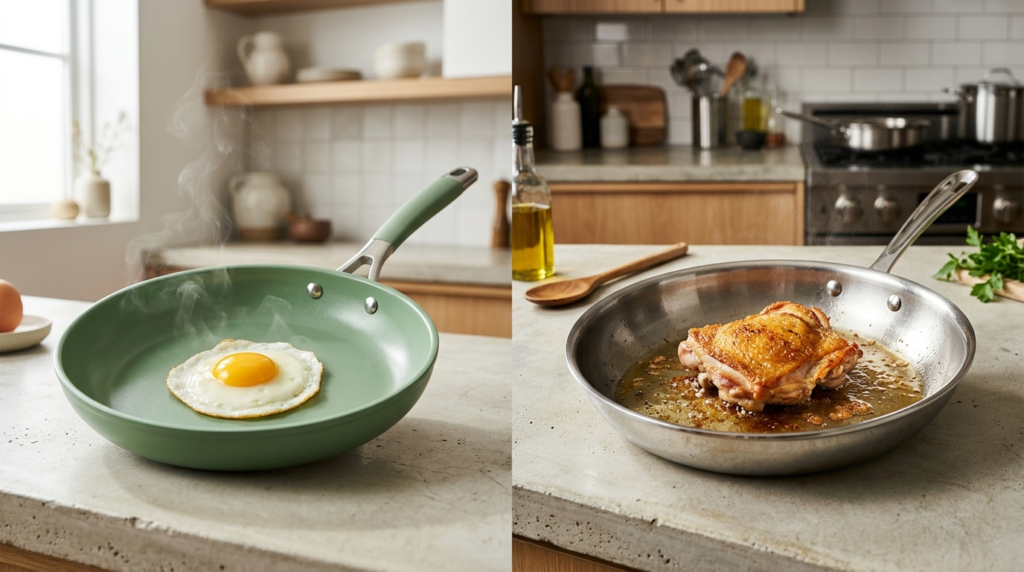 Ceramic vs Stainless Steel Cookware