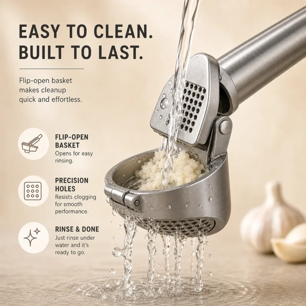 Best Garlic Presses cleanup speed and ease