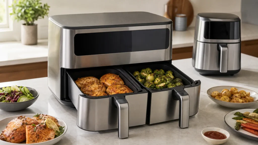 Is a dual-basket design worth the extra footprint