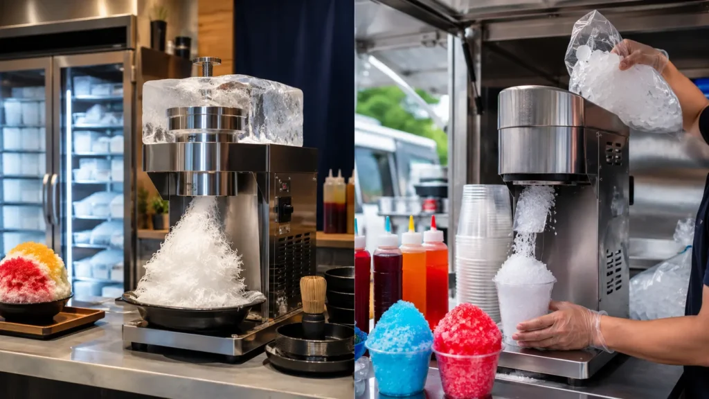 Block ice vs. cube ice shaver which should you buy