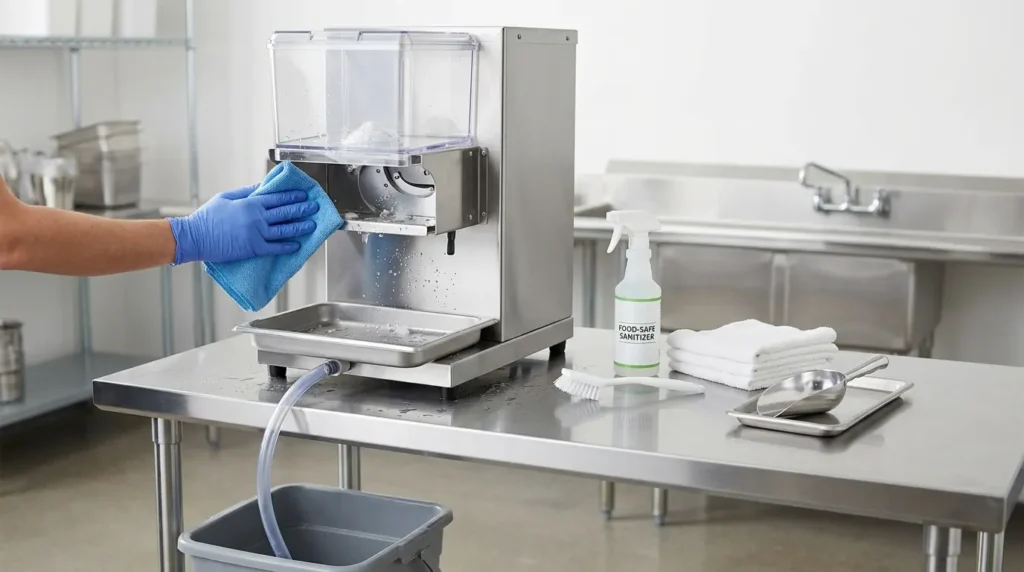 commercial-shaved-ice-machine-cleaning-maintenance