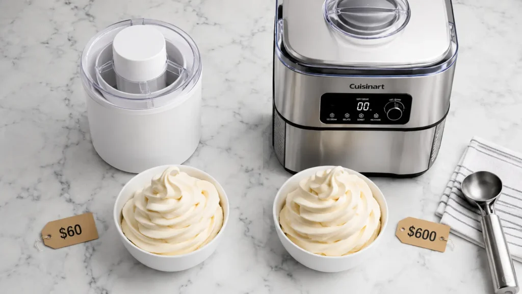ice cream maker canister vs compressor comparison