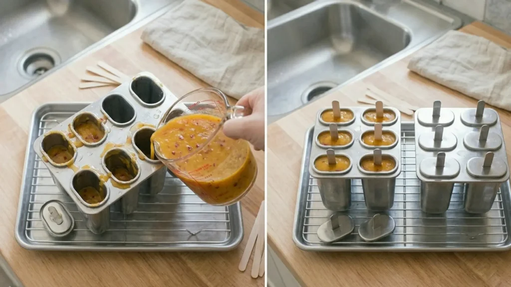 Popsicle molds size comparison showing one crowded 10-pop set beside two more practical 6-pop sets